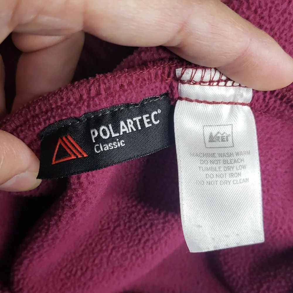 REI Womens Polartec Classic Fleece Sweater Vest Size XL Outdoor Gorpcore Logo